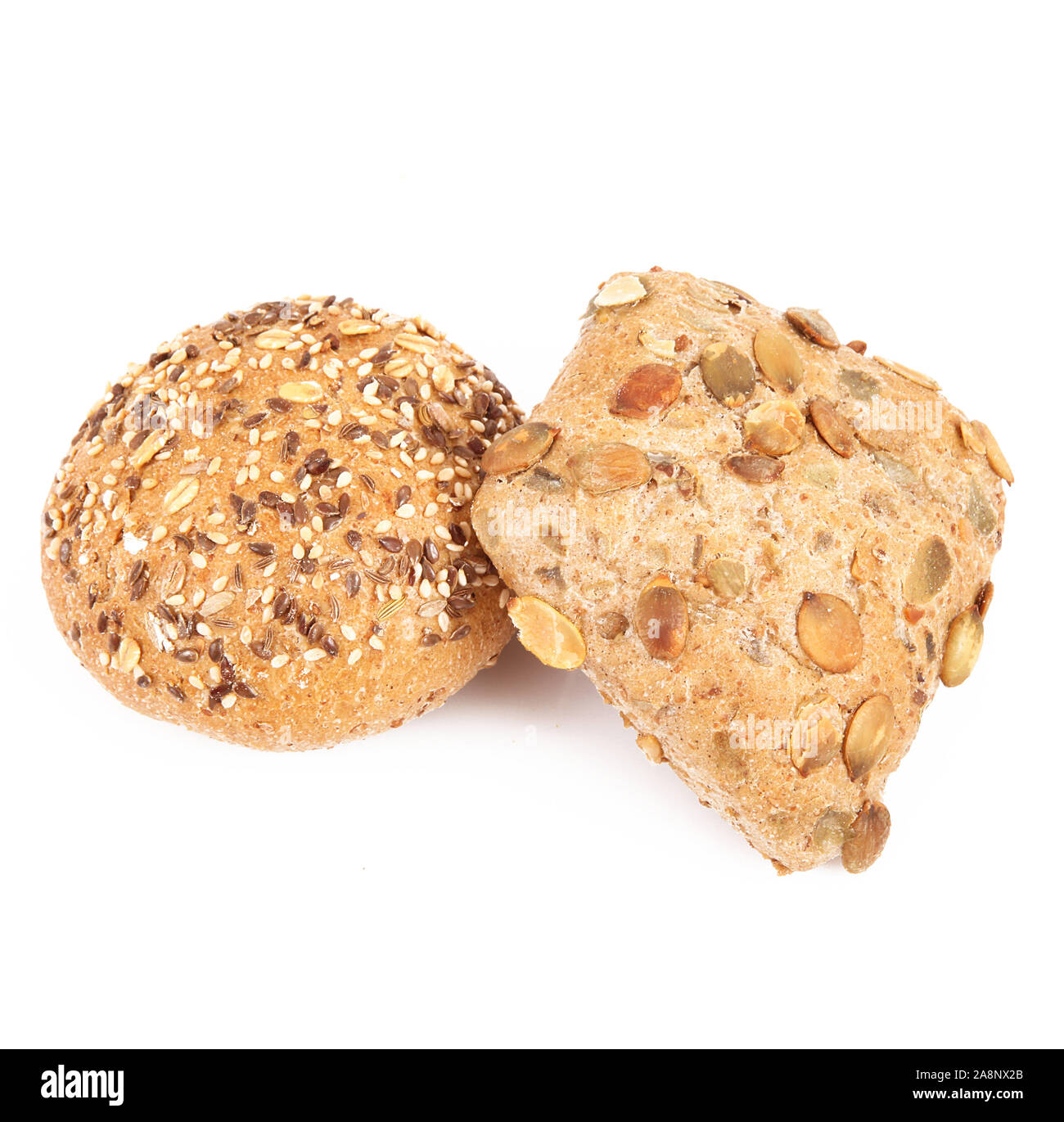 fresh bread on white background Stock Photo - Alamy