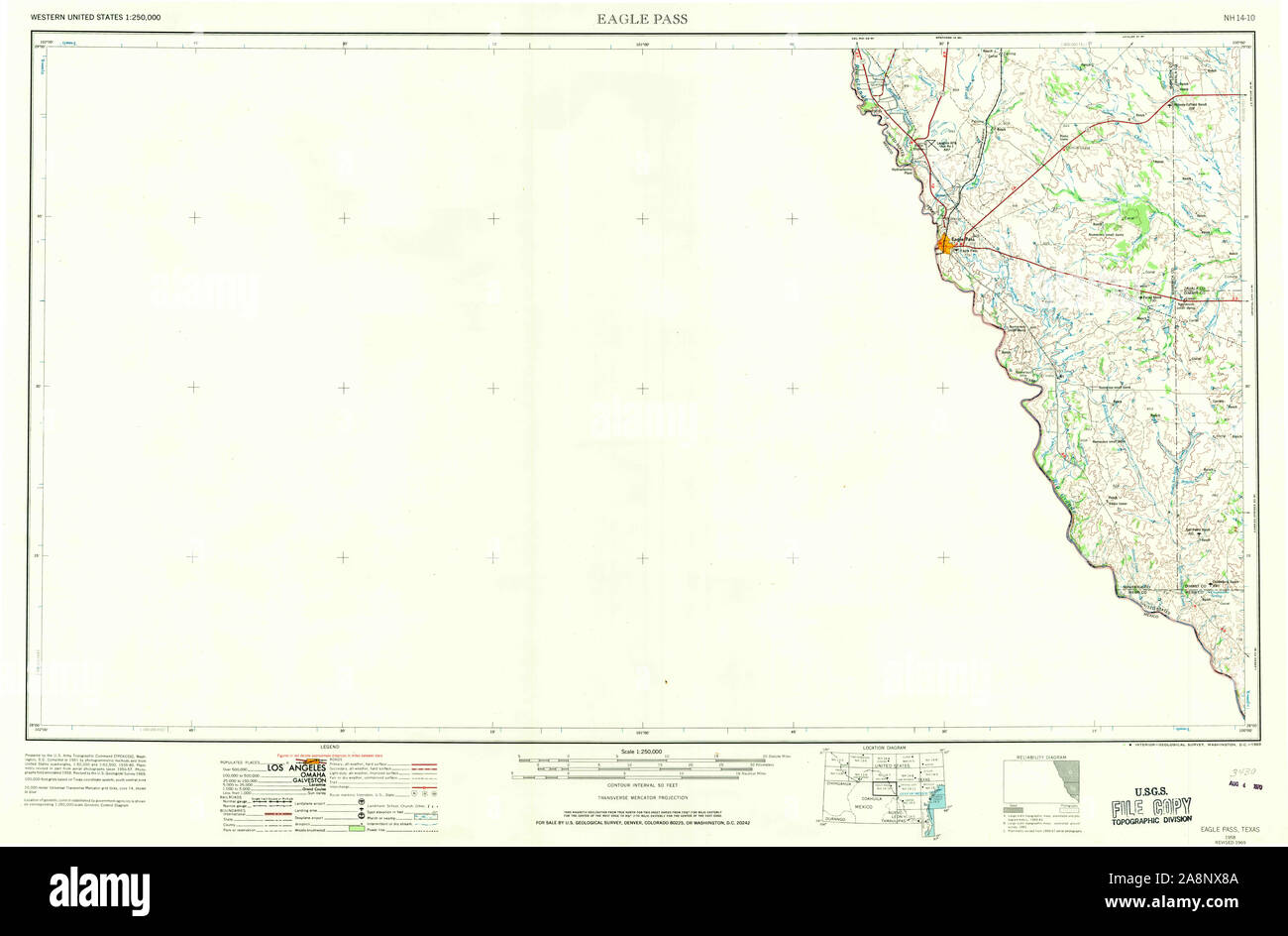 Map of eagle pass texas hi-res stock photography and images - Alamy