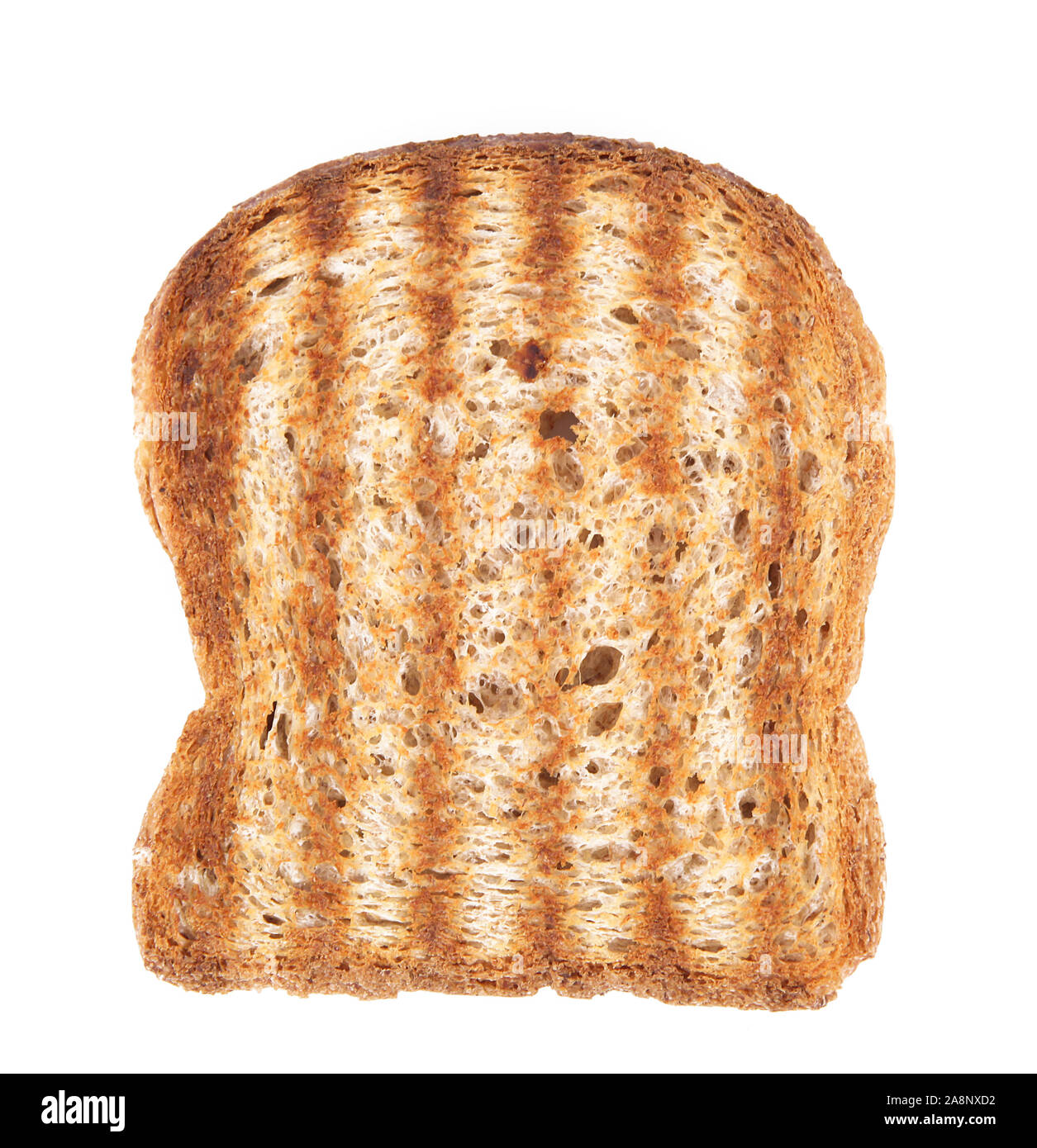 isolated white bread slice on white background Stock Photo - Alamy
