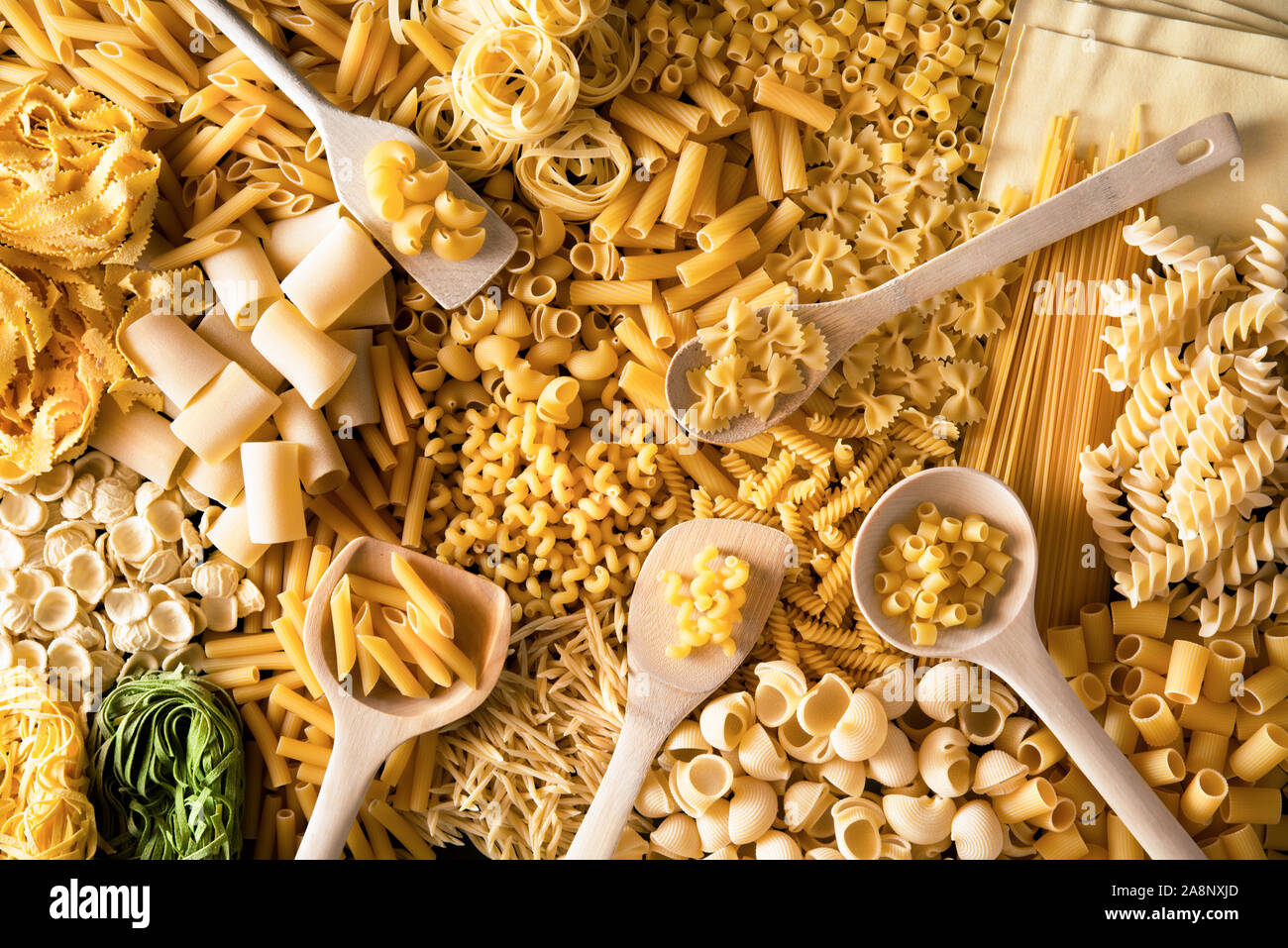 original background of italian pasta Stock Photo - Alamy