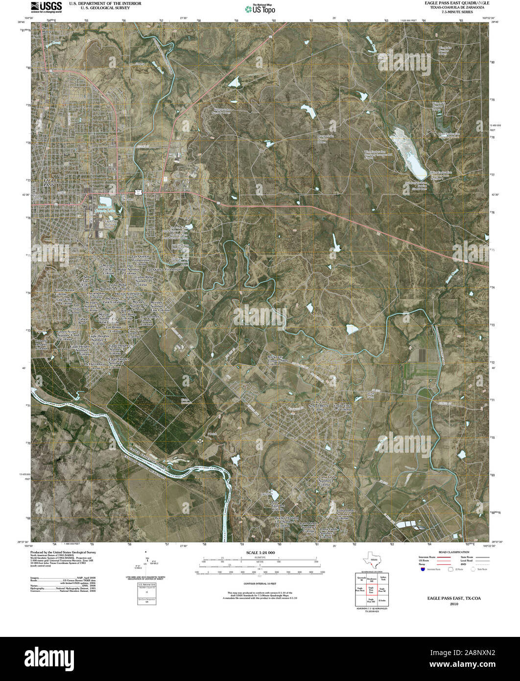 Map of eagle pass texas Cut Out Stock Images & Pictures Alamy