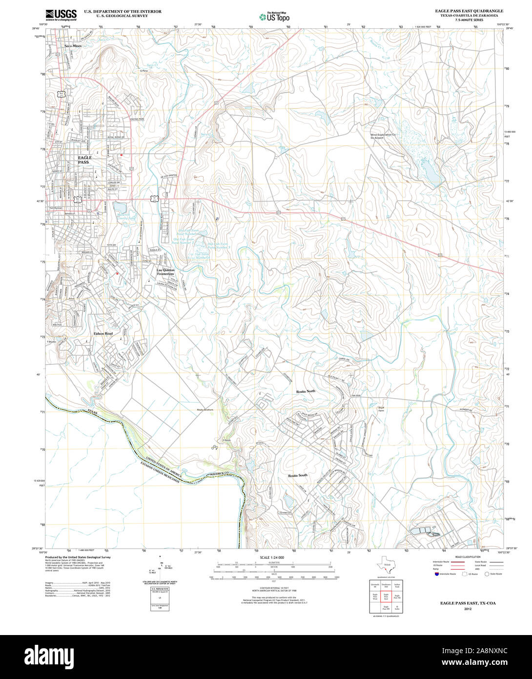 Map of eagle pass texas Cut Out Stock Images & Pictures Alamy
