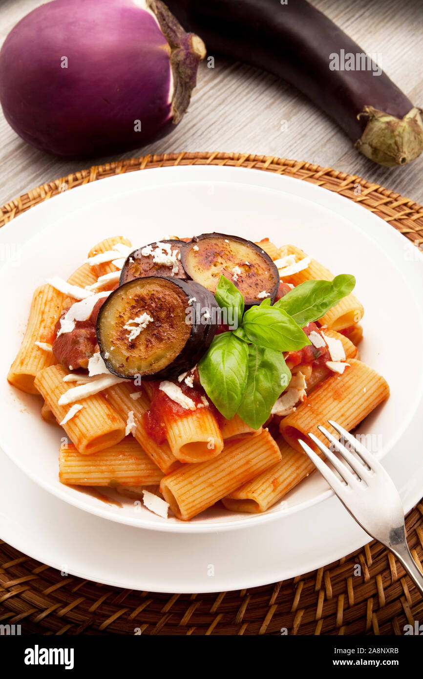 original italian pasta alla Norma Stock Photo Alamy