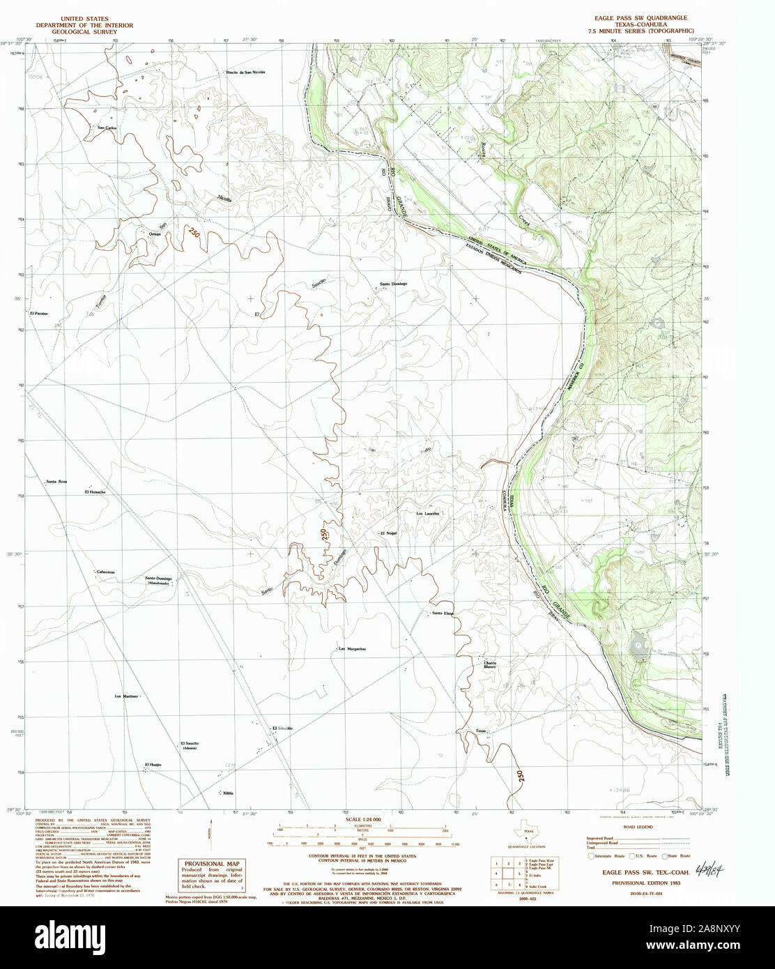 Map of eagle pass texas hi-res stock photography and images - Alamy