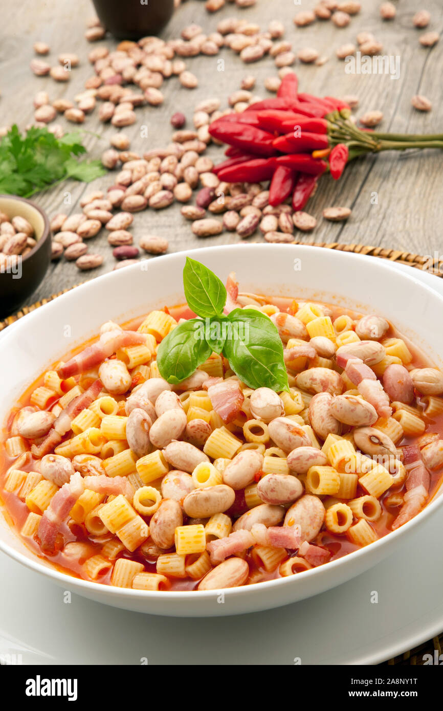 Italian pasta and beans hires stock photography and images Alamy
