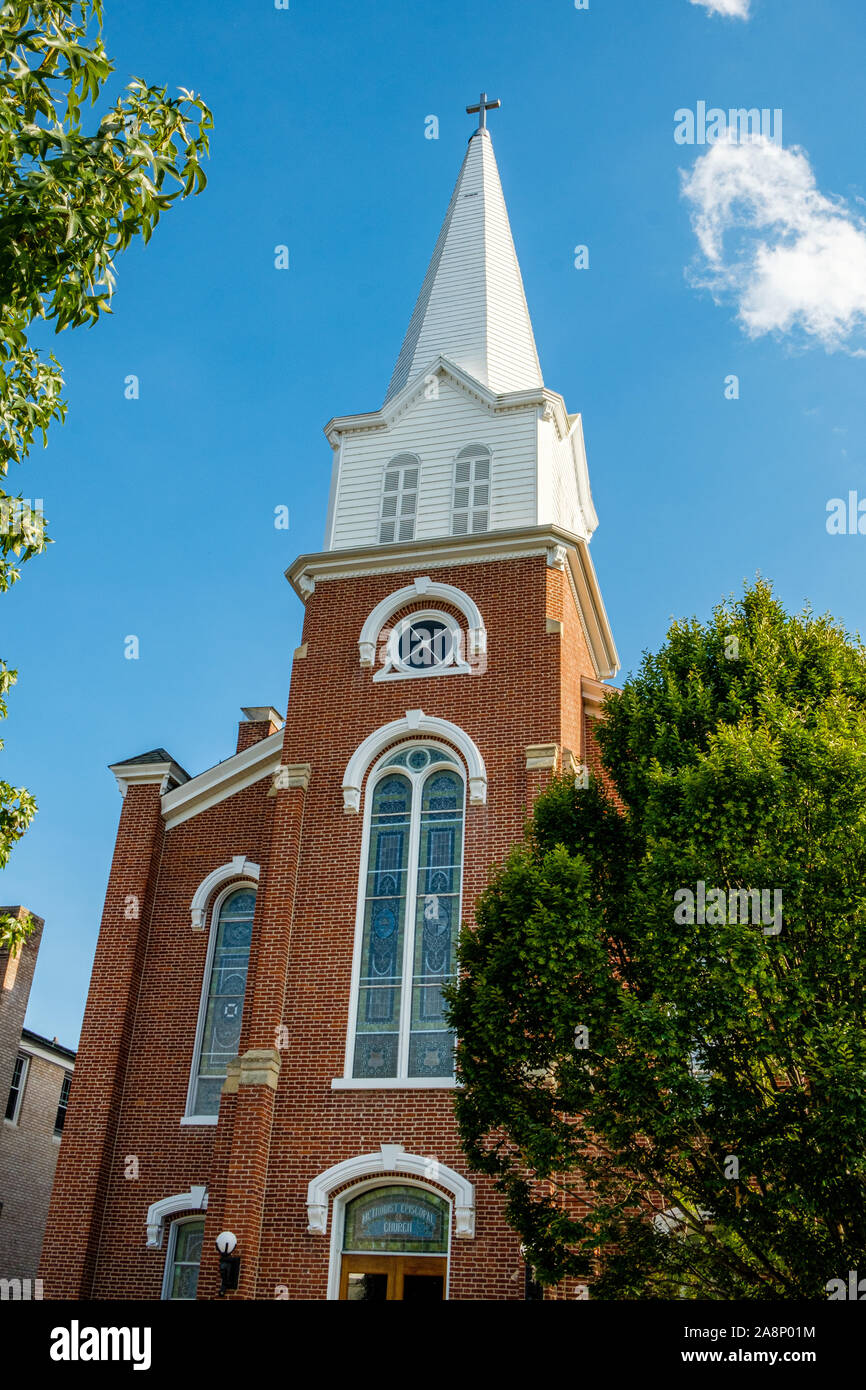 United Methodist Church, 132 East John Street, Bedford, PA Stock Photo