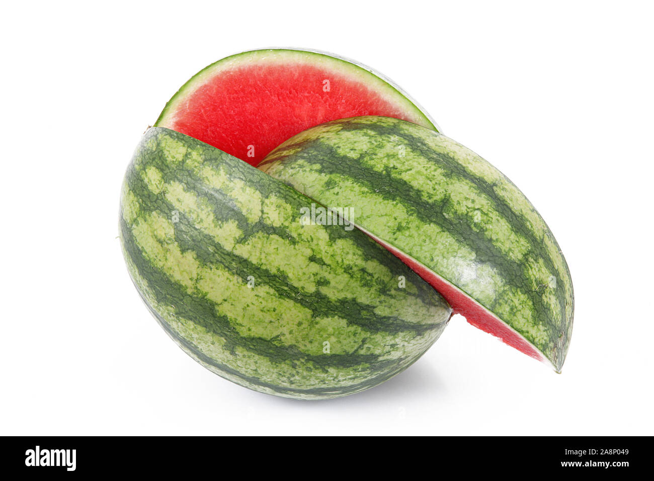 fresh watermelon on white background Stock Photo - Alamy