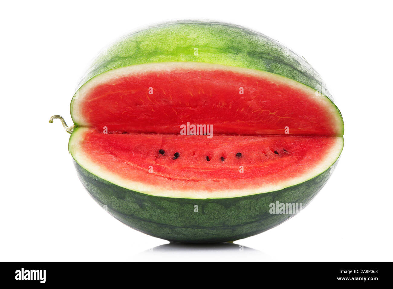 fresh watermelon on white background Stock Photo - Alamy