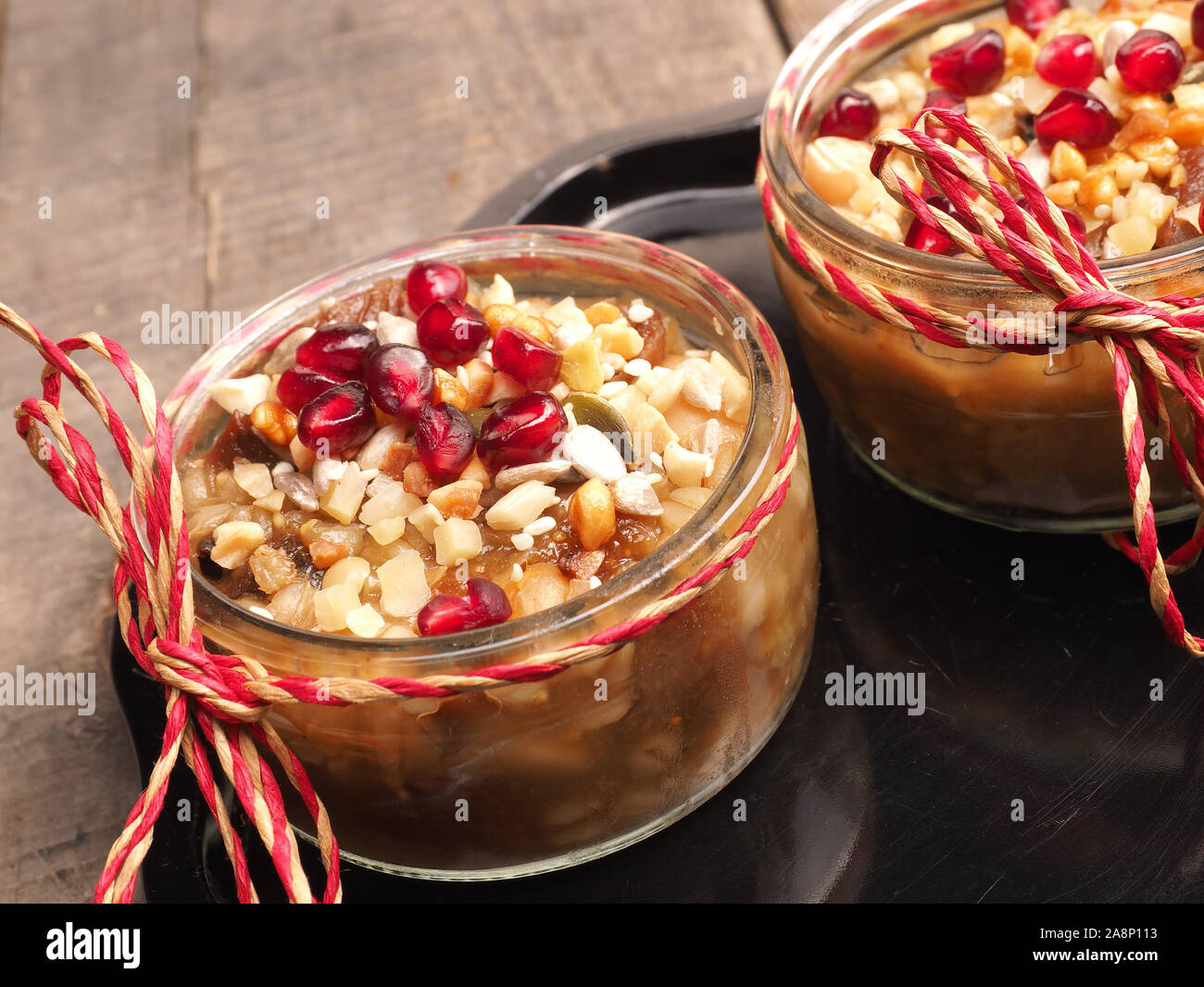 Traditional Turkish sweets Ashura Noahs pudding Stock Photo - Alamy