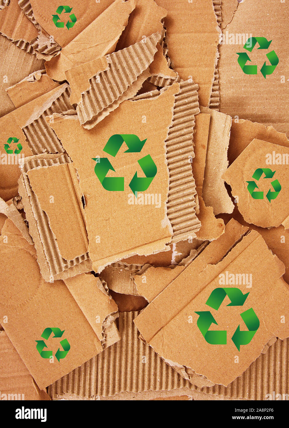 a cardboard for recycle background Stock Photo