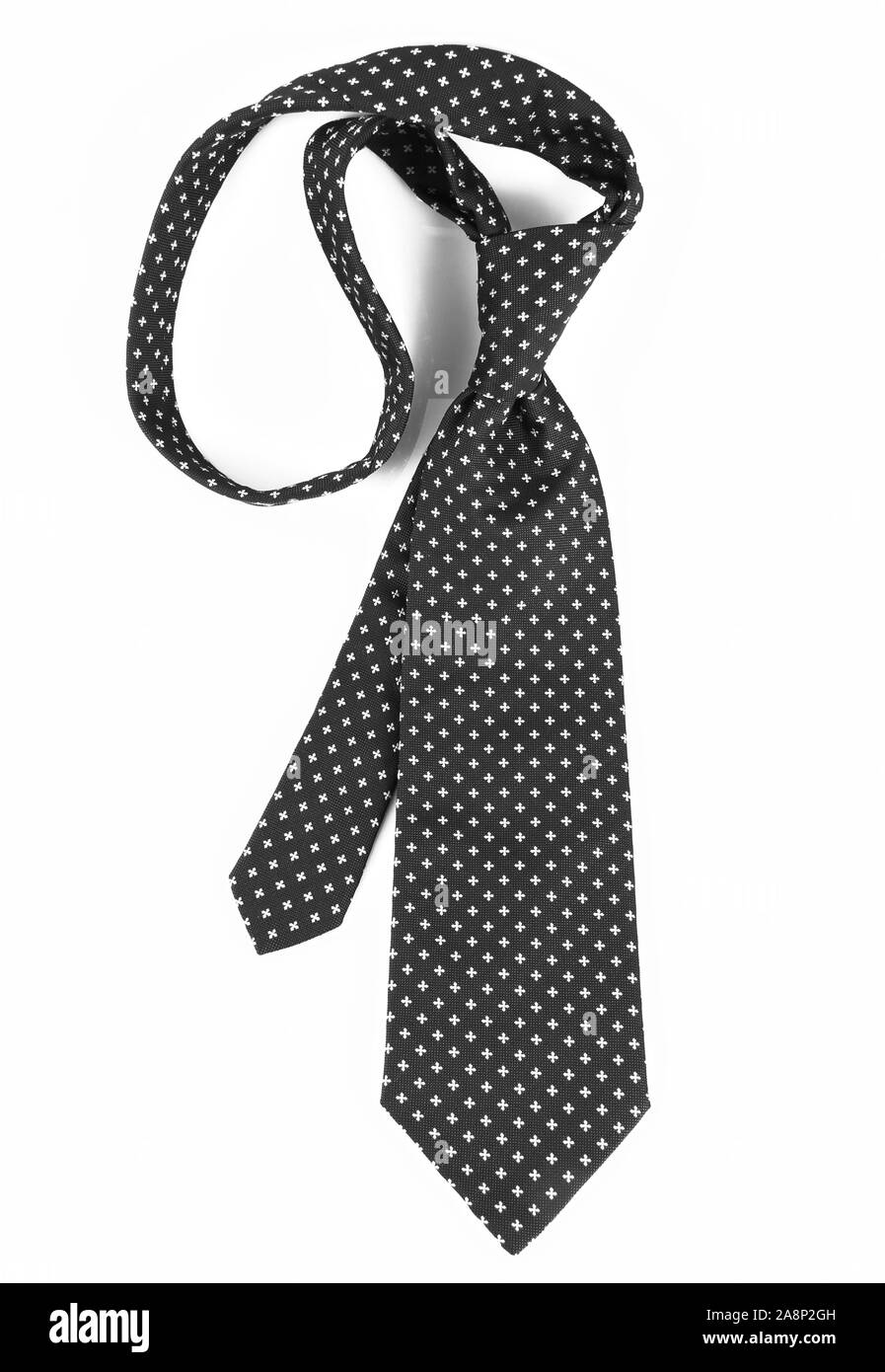 silk tie on white background Stock Photo Alamy
