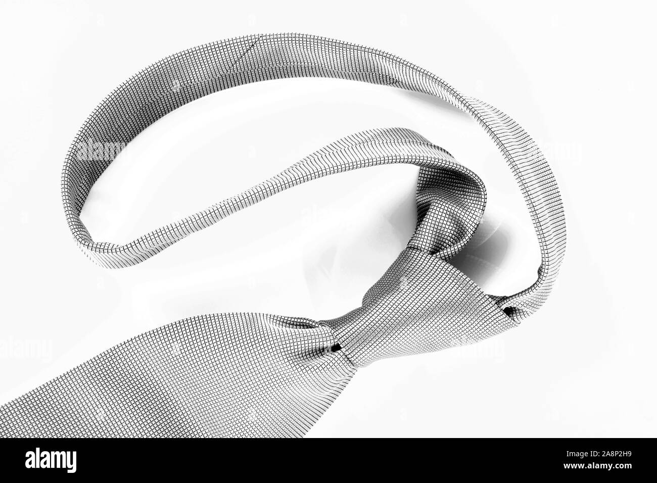 silk tie on white background Stock Photo Alamy