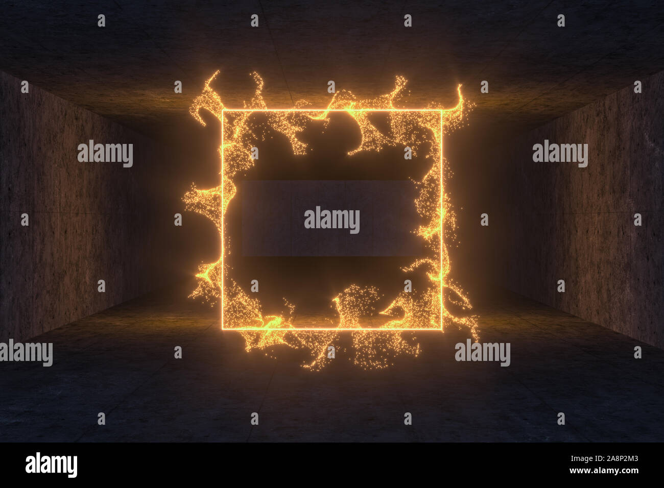 Wall fire particle illustration hi-res stock photography and images - Alamy