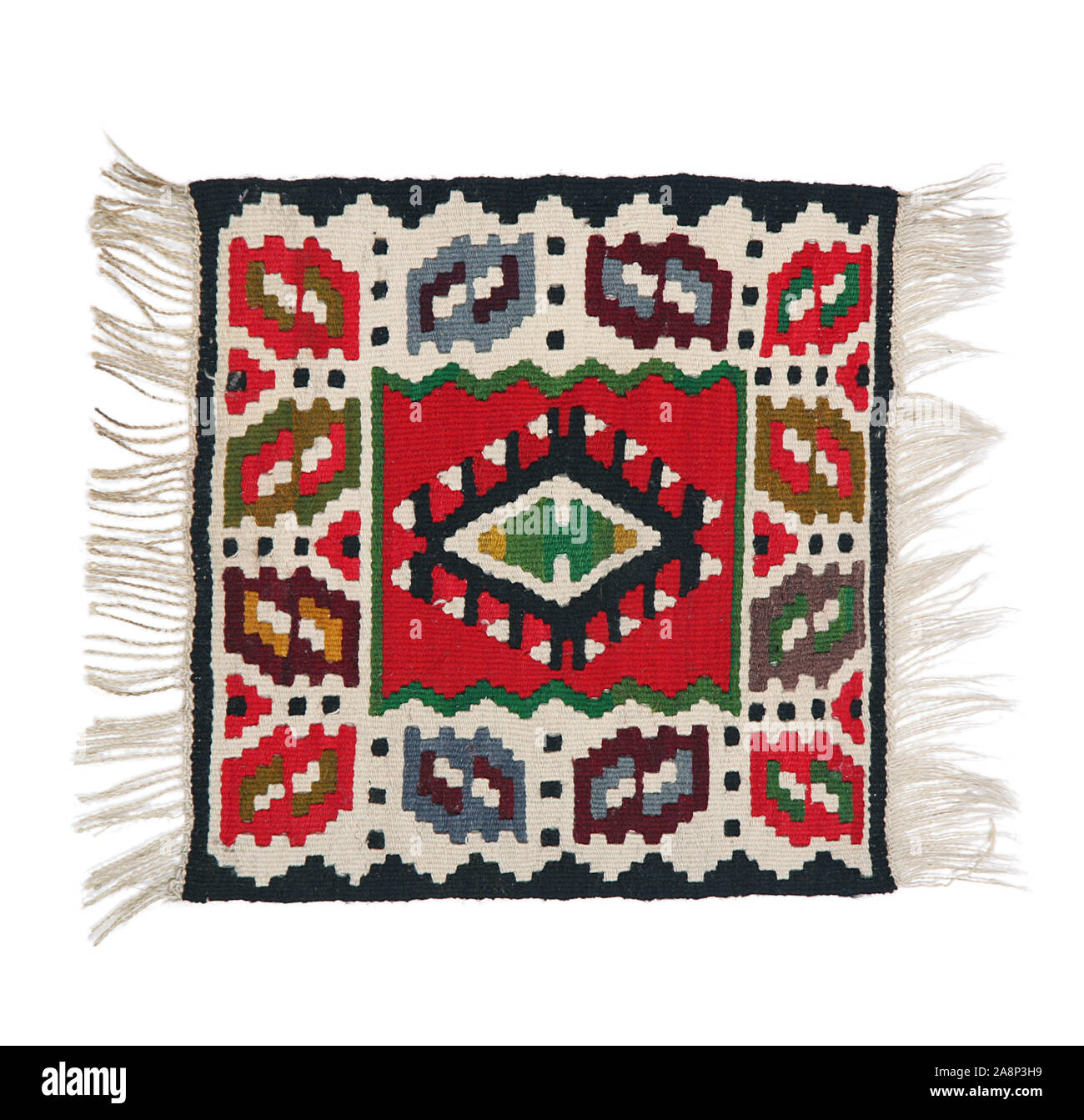 a precious persian carpet on white background Stock Photo Alamy