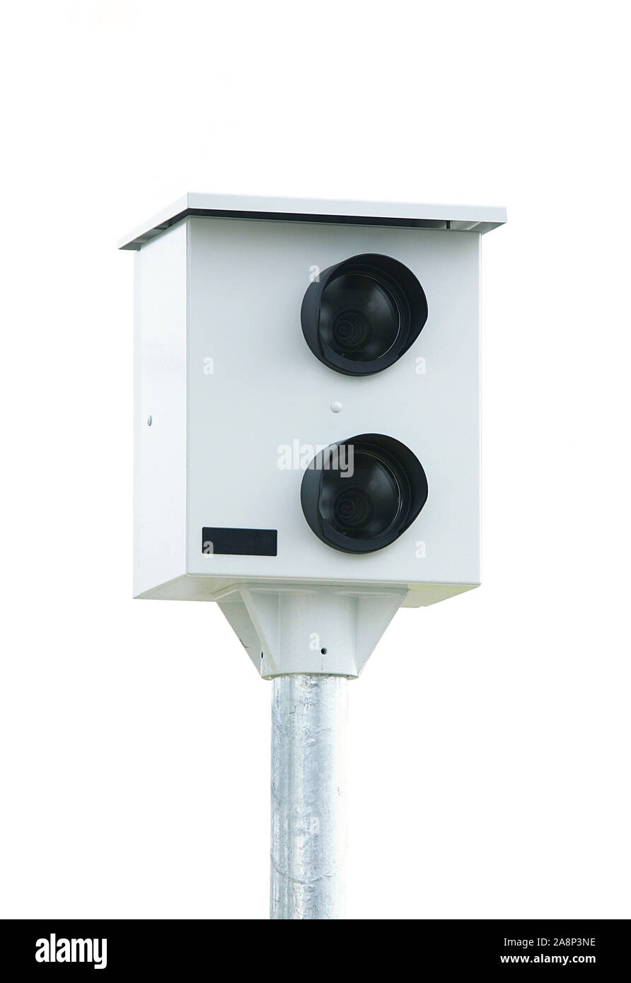Speed Camera Control Computer speed camera control on white background Stock Photo - Alamy