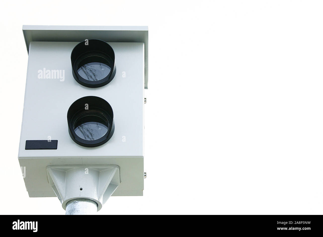 Speed Camera Control Computer speed camera control on white background Stock Photo - Alamy