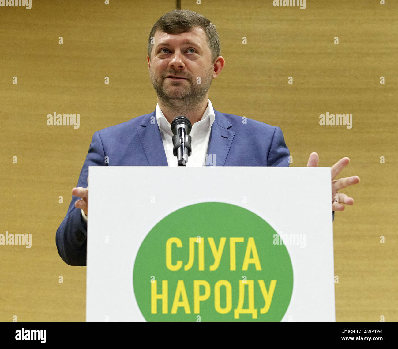 Kiev, Ukraine. 10th Nov, 2019. OLEKSANDR KORNIENKO, newly elected