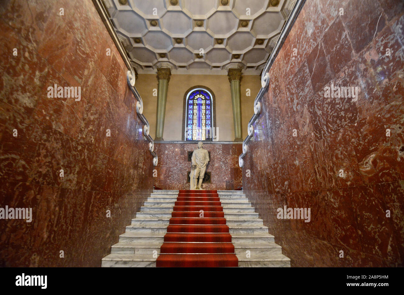 Joseph Stalin statue at the centrall hall of Stalin Museum. Gori, Georgia Stock Photo