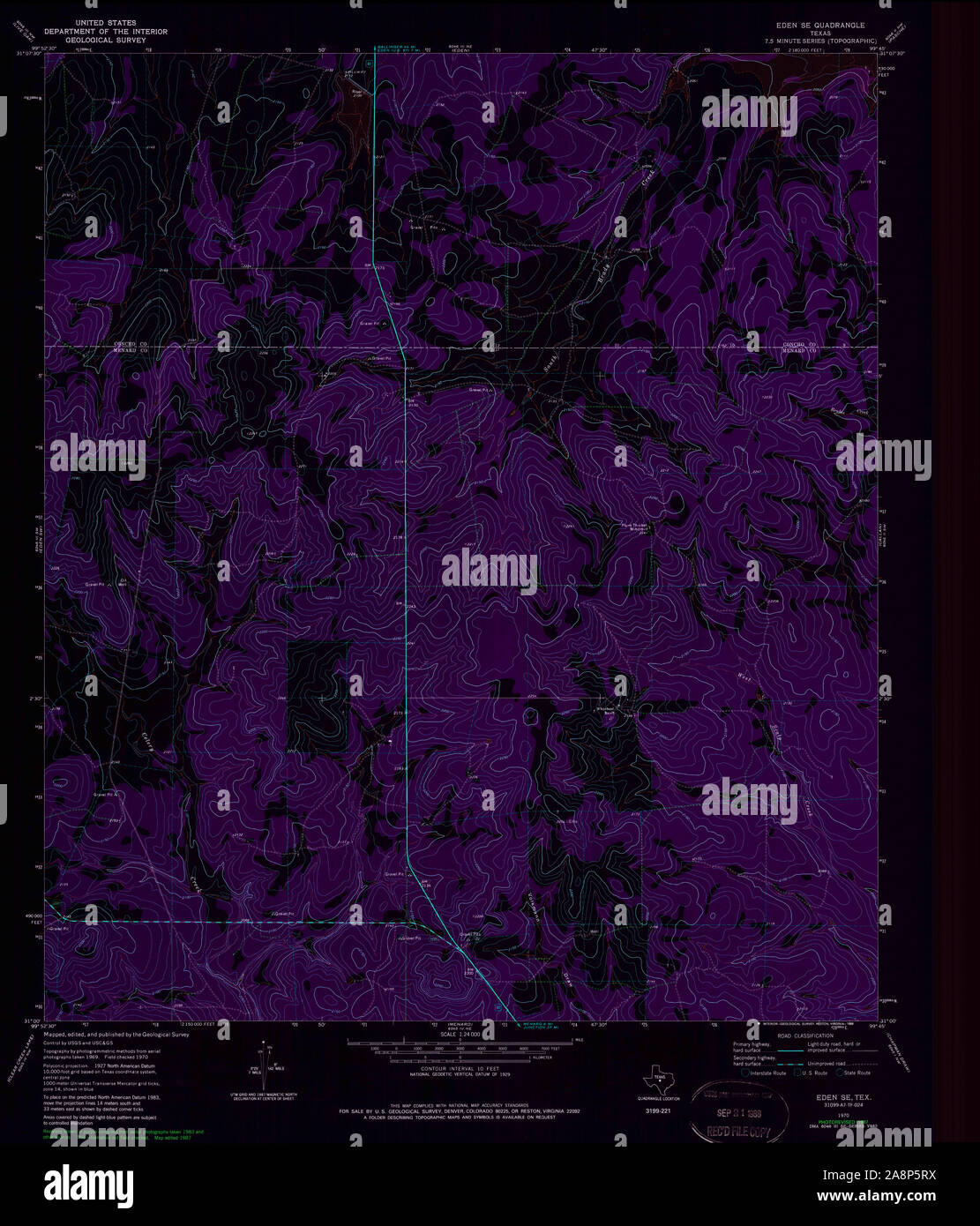 Eden texas map hires stock photography and images Alamy