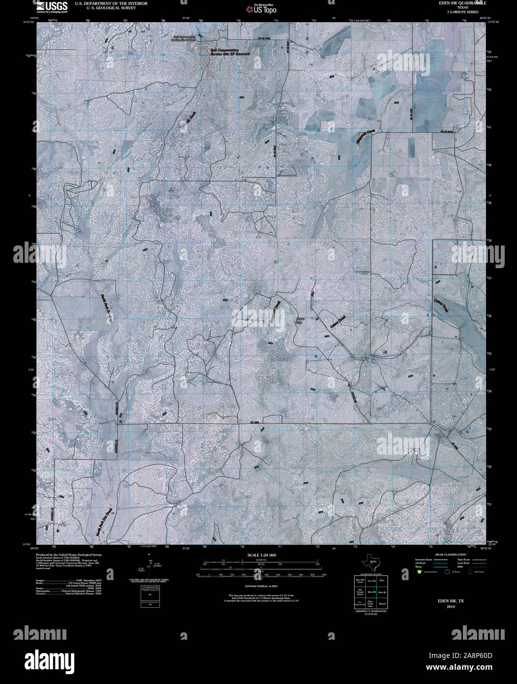Map of eden texas hires stock photography and images Alamy