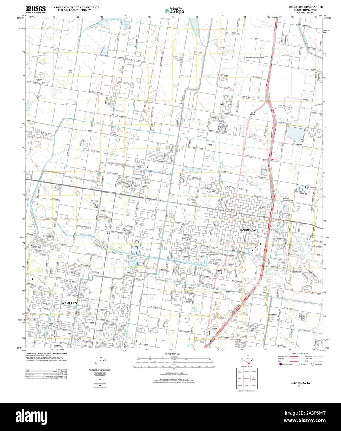 Map of edinburg texas hi res stock - Usgs Topo Map Texas Tx Edinburg 20121219 Tm Restoration 2A8P6MT
