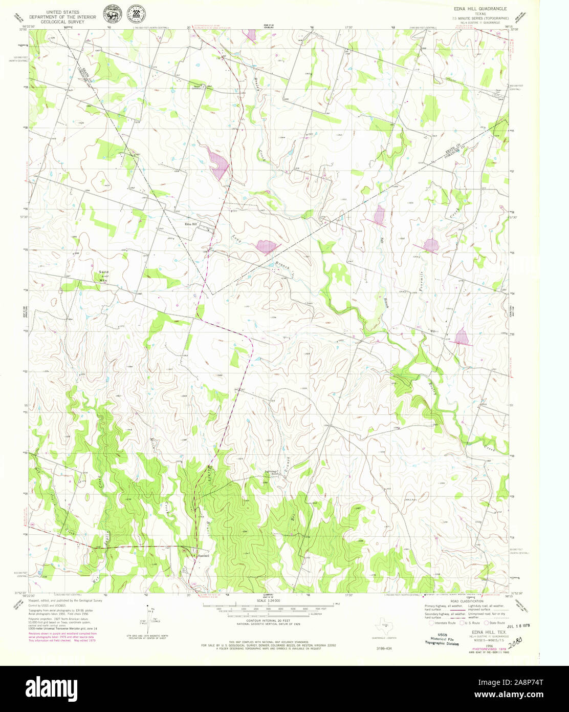Edna texas map hi-res stock photography and images - Alamy