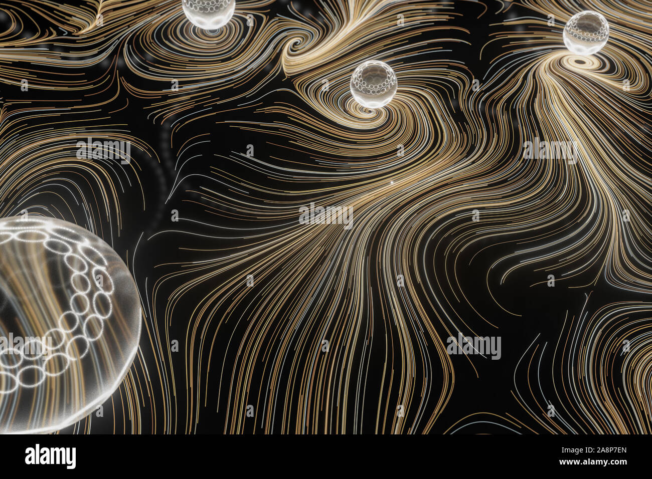 Abstract wind particles computer hi-res stock photography and images ...