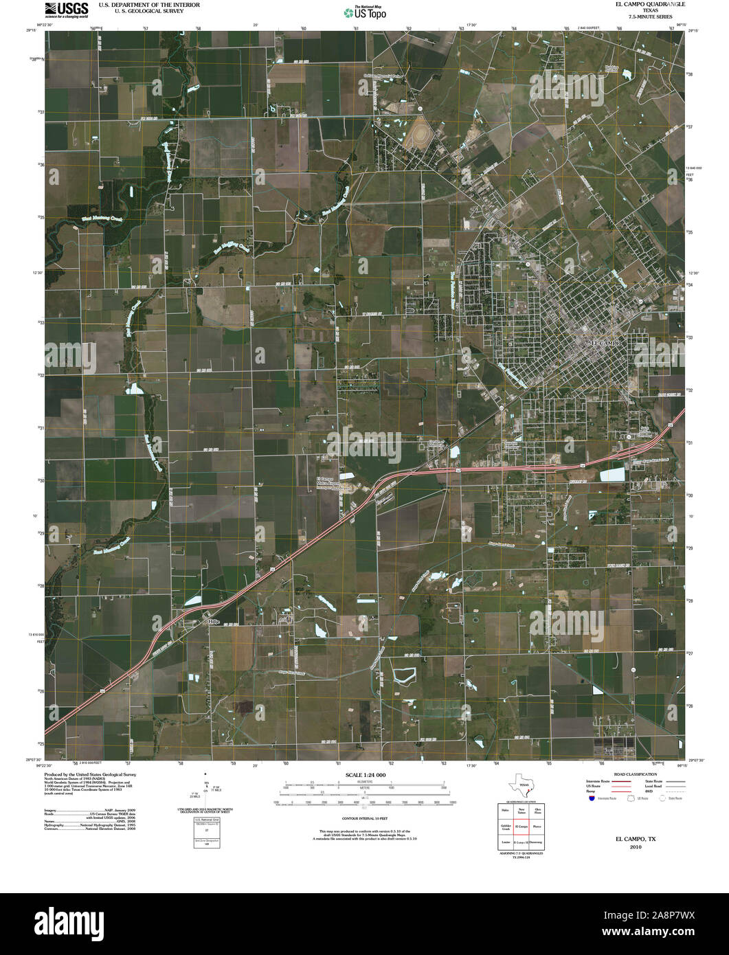 El Campo Texas Map El Campo Texas Cut Out Stock Images & Pictures - Alamy