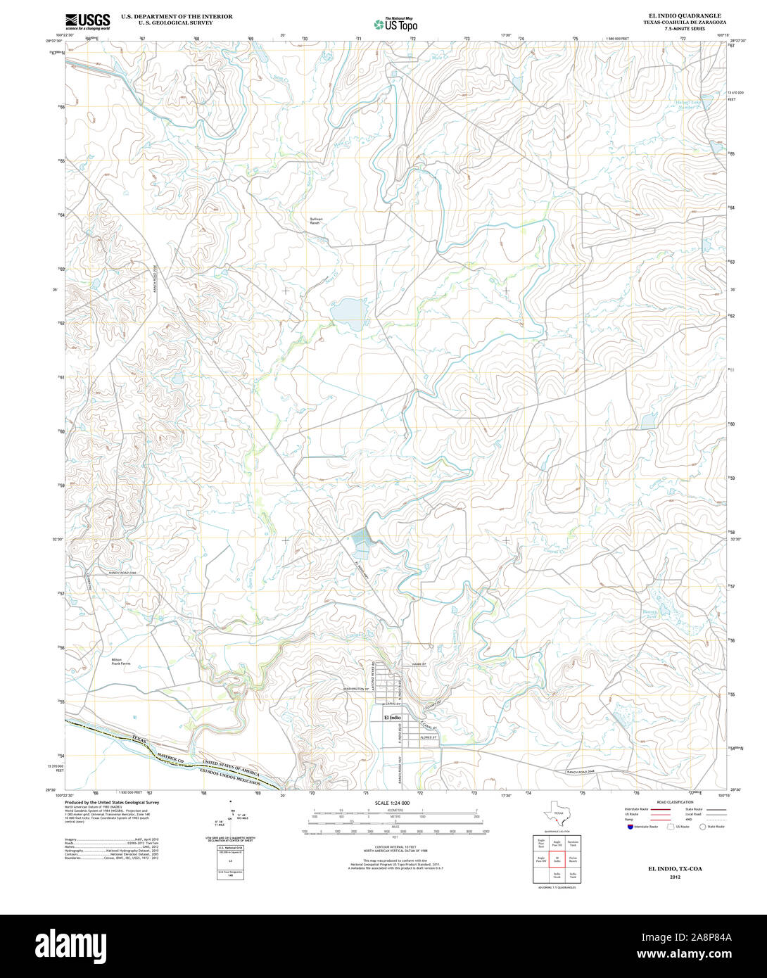 Map of indio hires stock photography and images Alamy