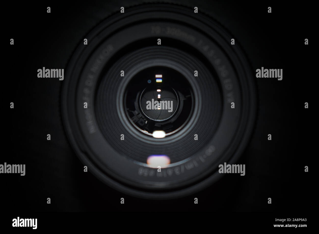 Seeing through a Camera Lens Stock Photo  Alamy