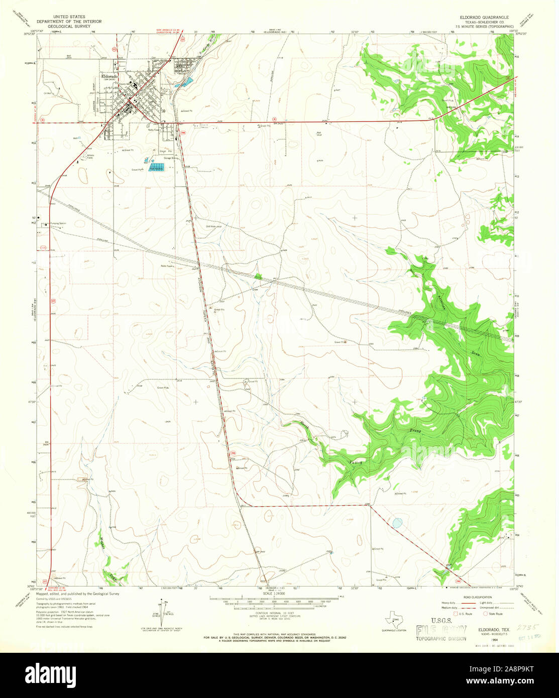 Eldorado texas map hires stock photography and images Alamy