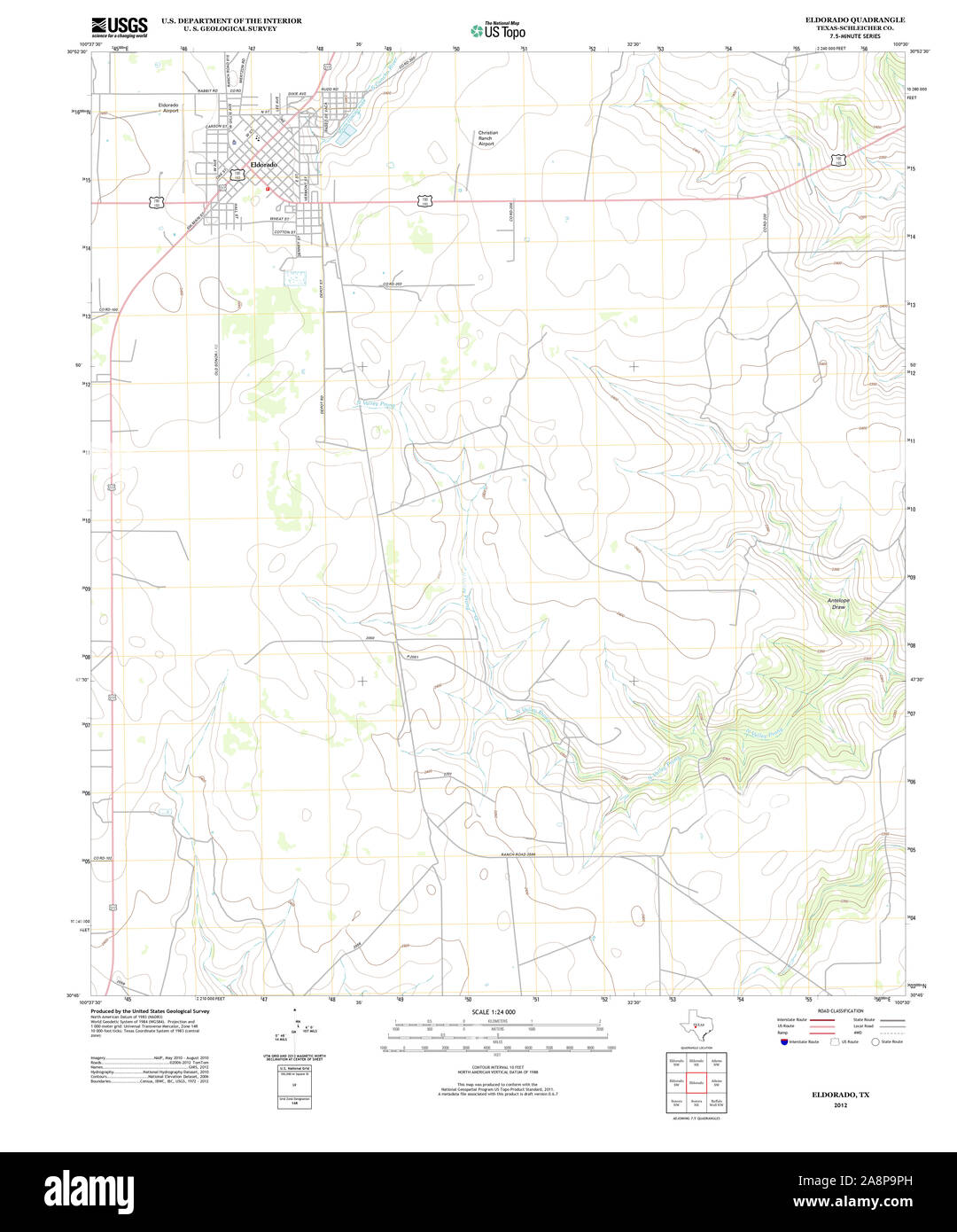 Eldorado texas map hires stock photography and images Alamy