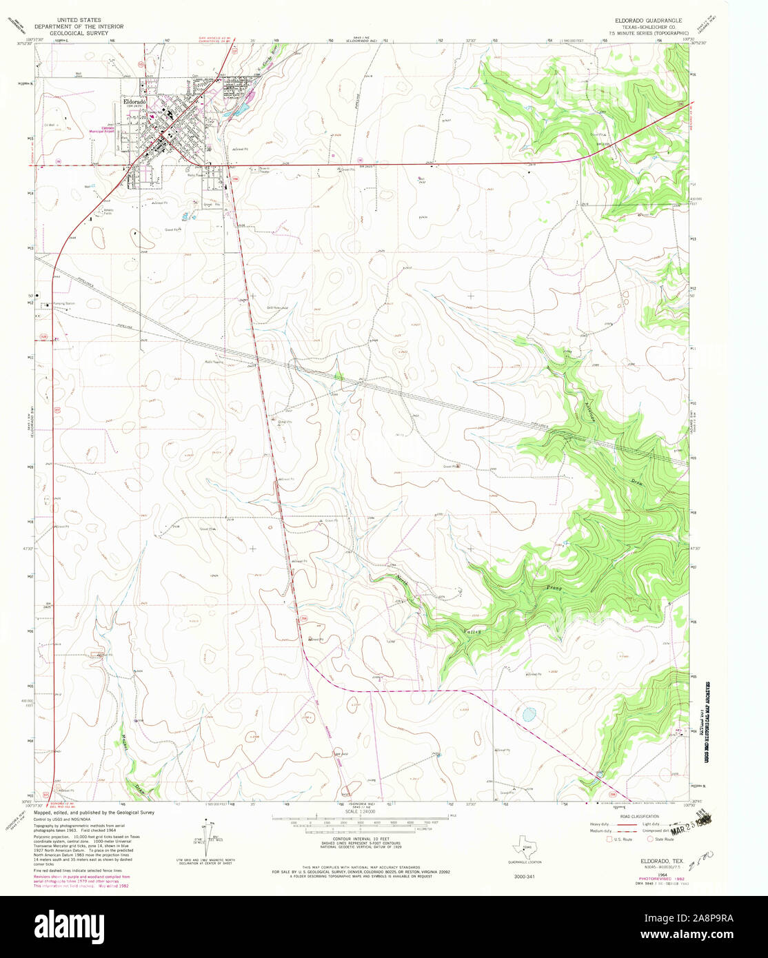 Map of eldorado texas hires stock photography and images Alamy