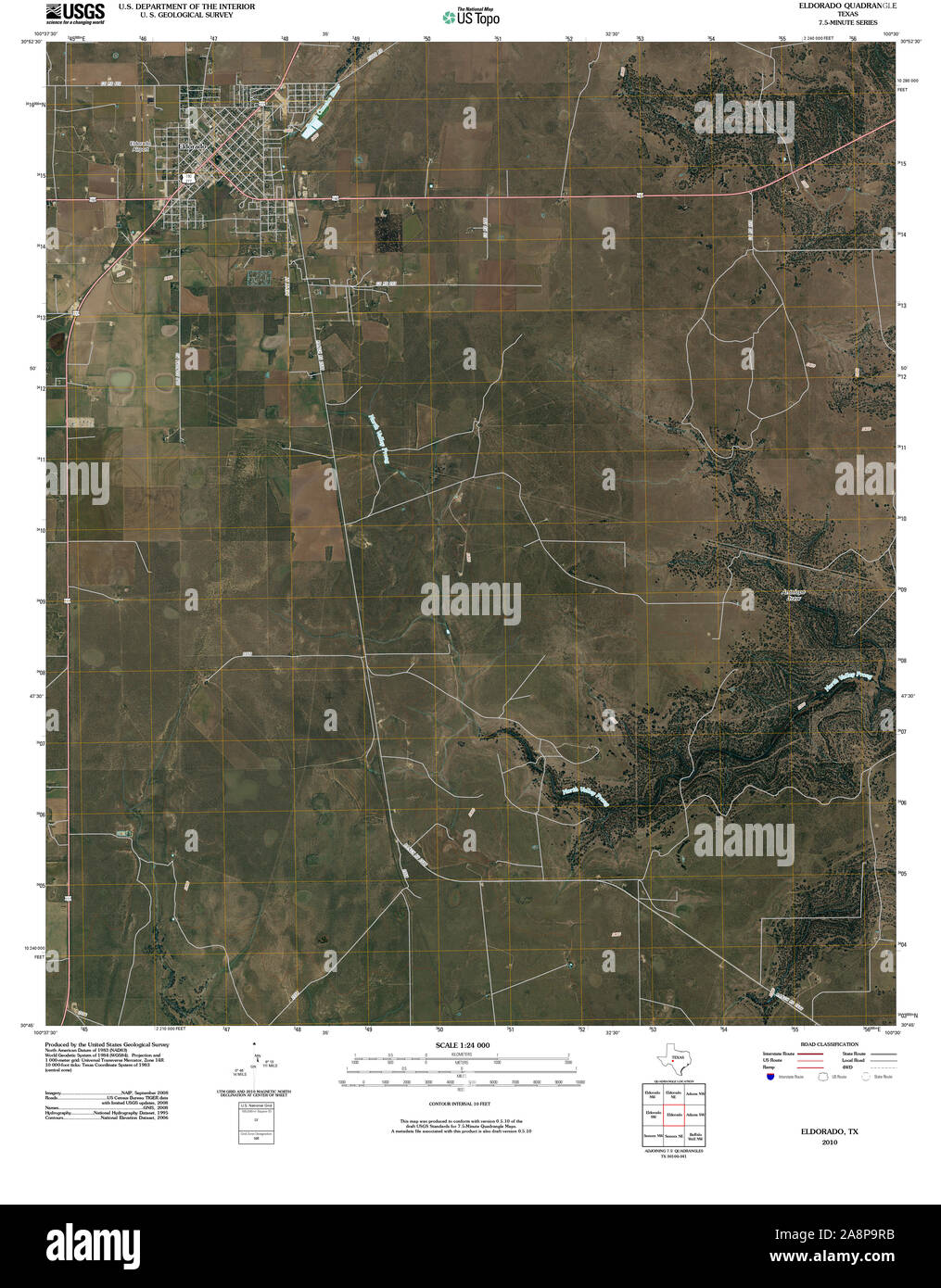Eldorado texas map Cut Out Stock Images & Pictures Alamy