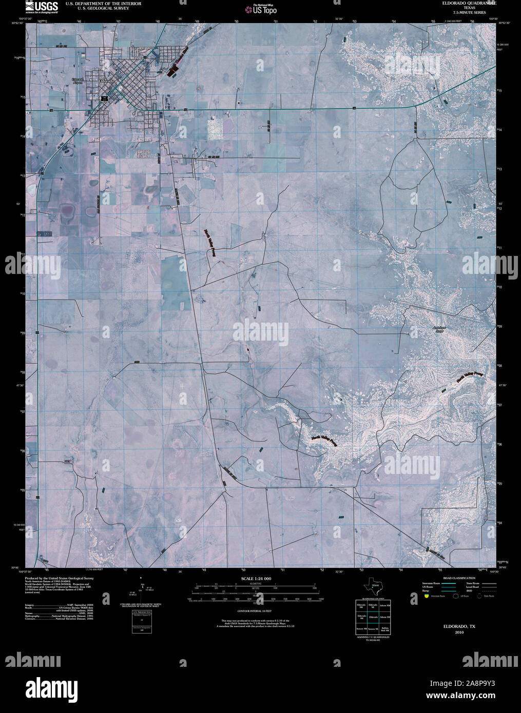 Eldorado texas map hires stock photography and images Alamy