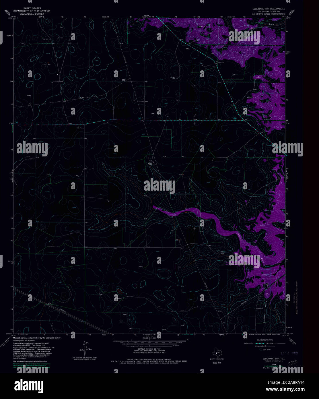 Eldorado texas map hires stock photography and images Alamy