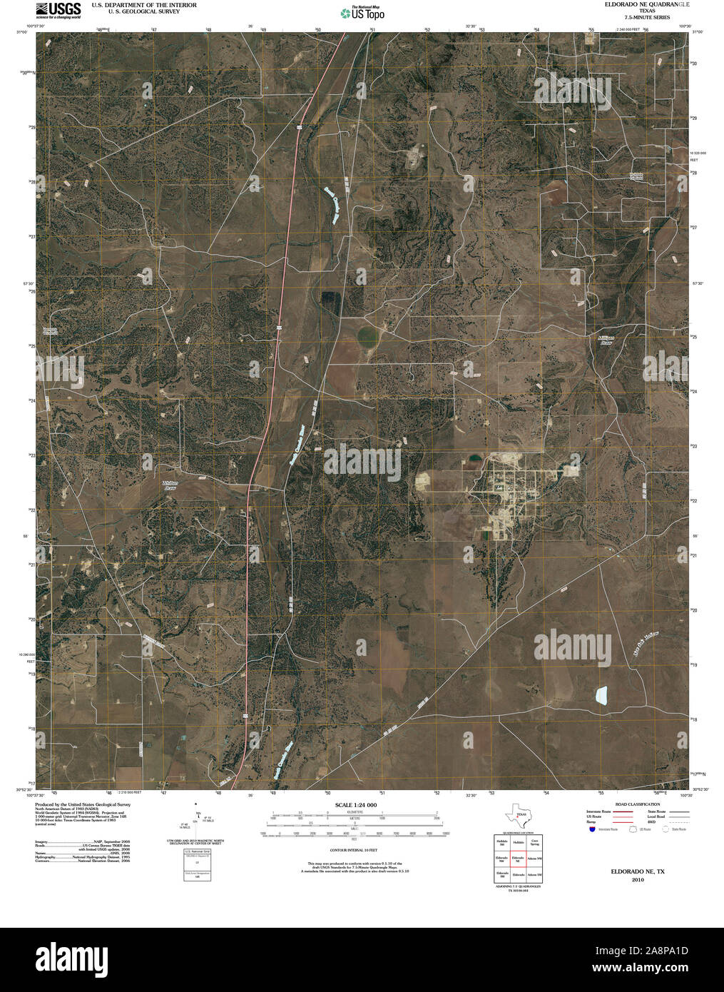 Eldorado texas map hires stock photography and images Alamy