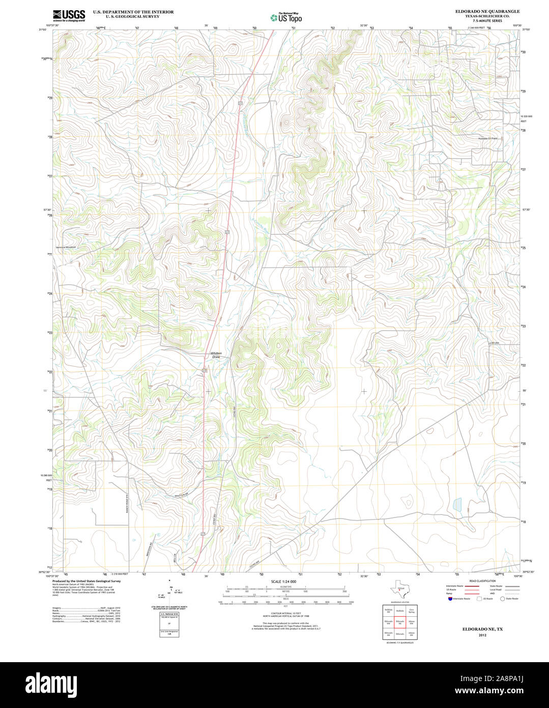 Eldorado texas map hires stock photography and images Alamy