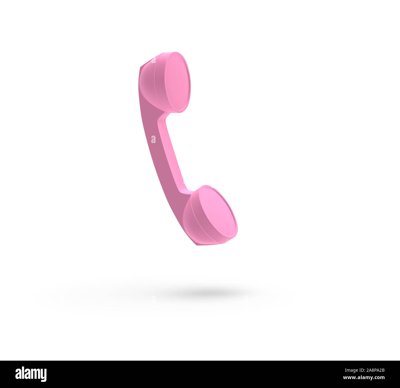Pink telephone receiver on pink hi-res stock photography and images - Alamy