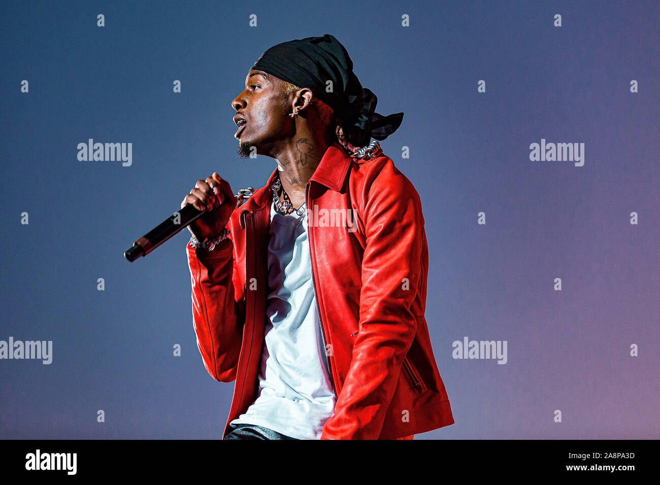 Texas, USA. 09th Nov, 2019. Playboi Carti performs during the second annual  Astroworld Festival at NRG Park on November 9, 2019 in Houston, Texas.  Credit: MediaPunch Inc/Alamy Live News Stock Photo - Alamy
