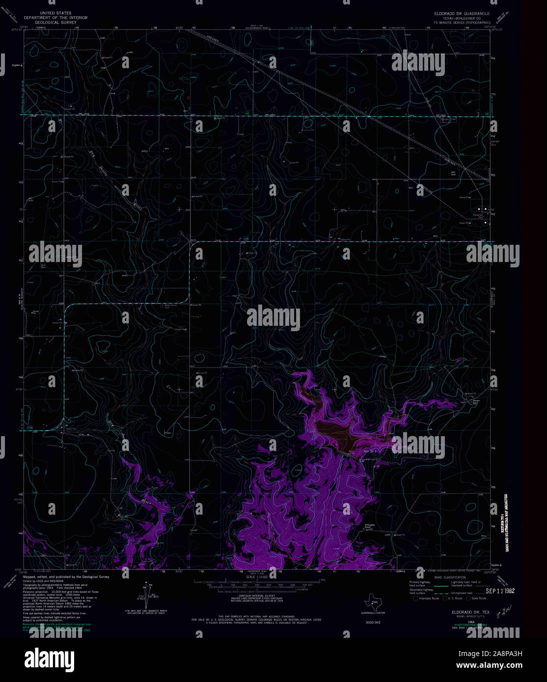 Eldorado texas map hires stock photography and images Alamy