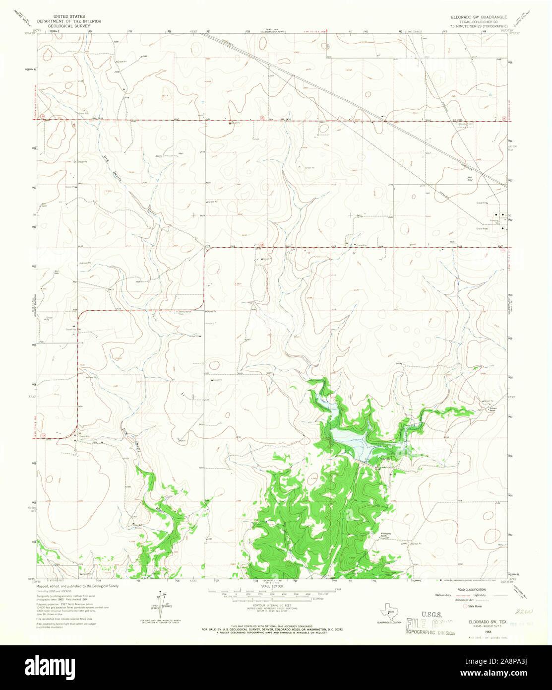 Map of eldorado texas hires stock photography and images Alamy