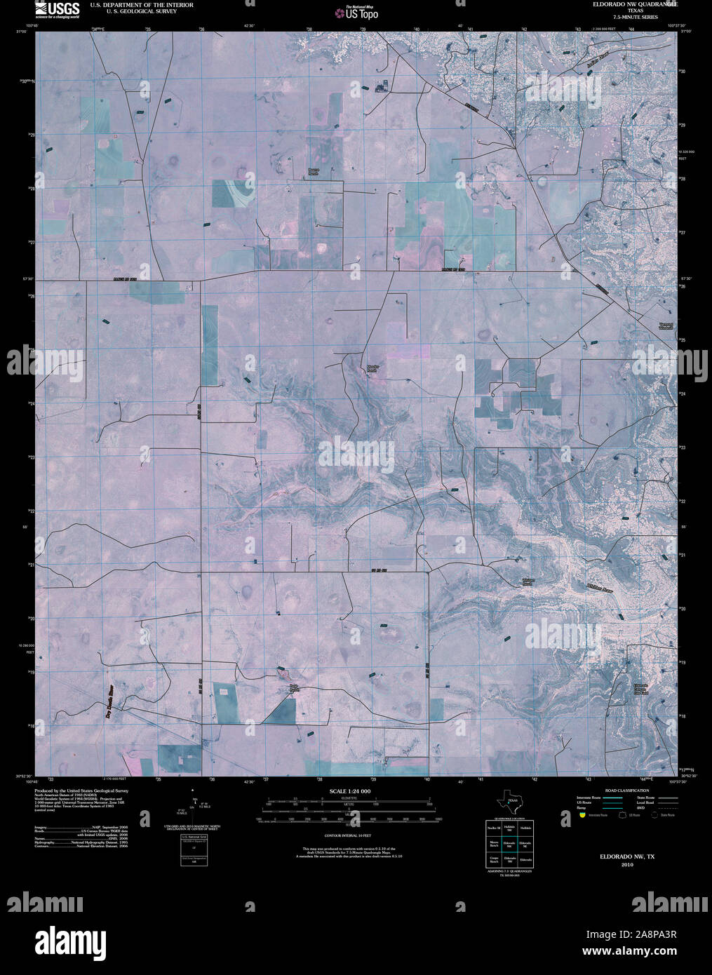 Eldorado texas map hires stock photography and images Alamy