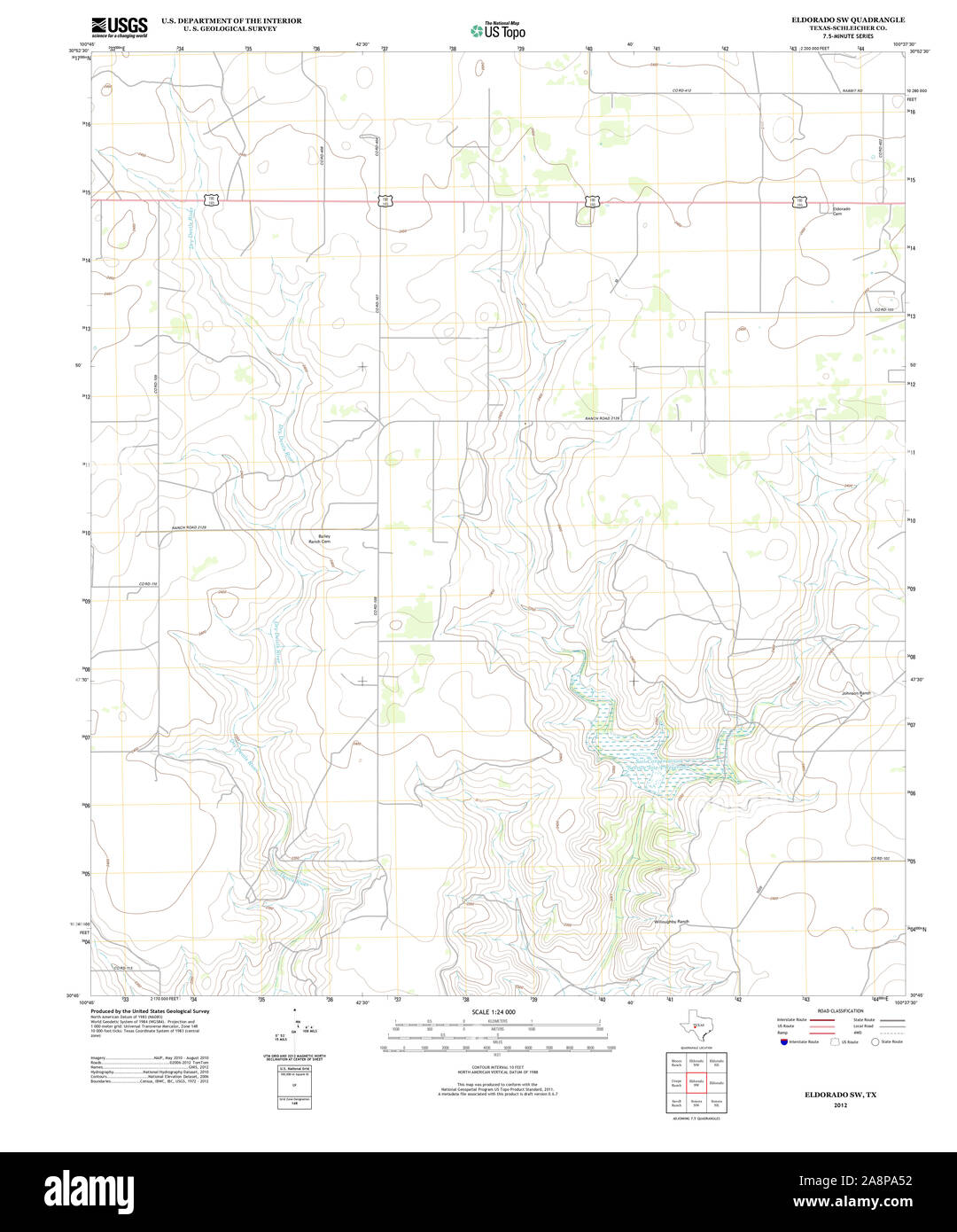 Eldorado texas map hires stock photography and images Alamy