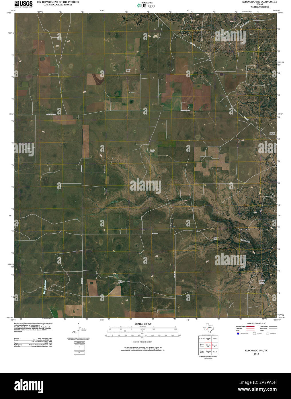 Eldorado texas map Cut Out Stock Images & Pictures Alamy