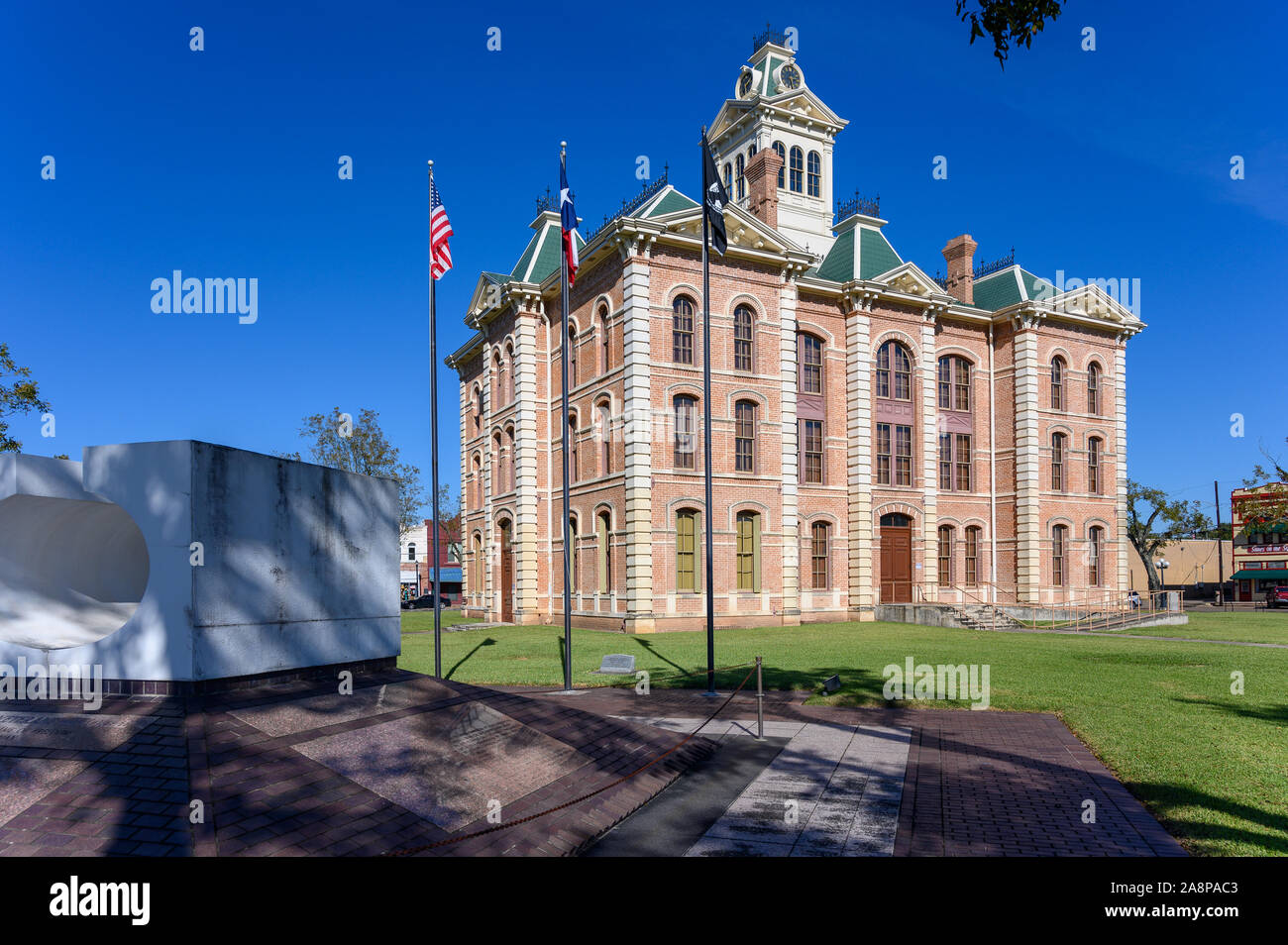 Town Square and Historic Wharton County Courthouse built in 1889