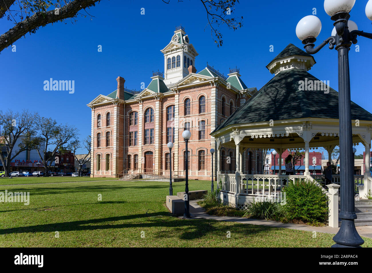 Town Square and Historic Wharton County Courthouse built in 1889