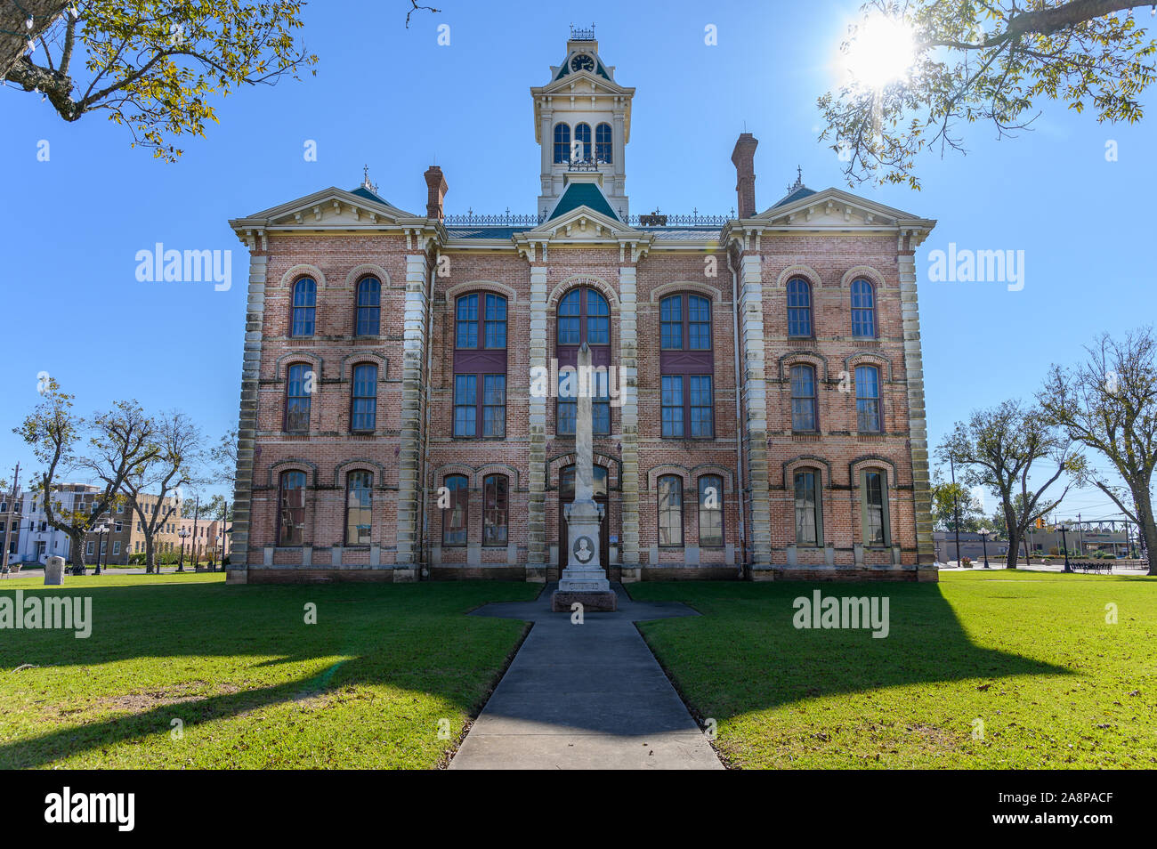 Town Square and Historic Wharton County Courthouse built in 1889