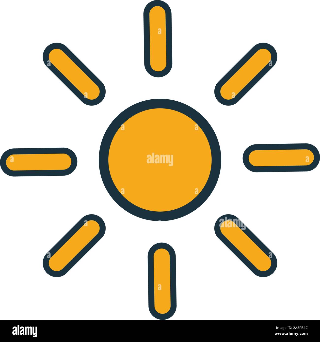 Sun icon. Simple element from space icons collection. Creative Sun icon ...