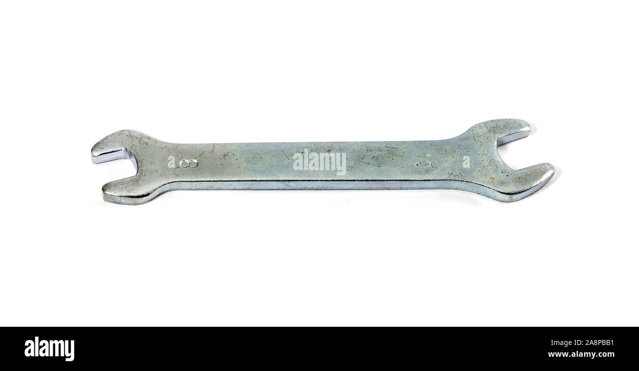 Wrench isolated on white Stock Photo